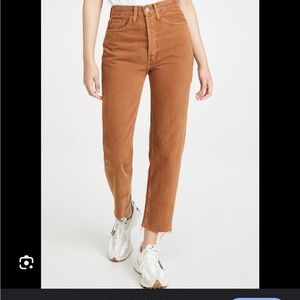 RE/DONE brown stovepipe jeans 26